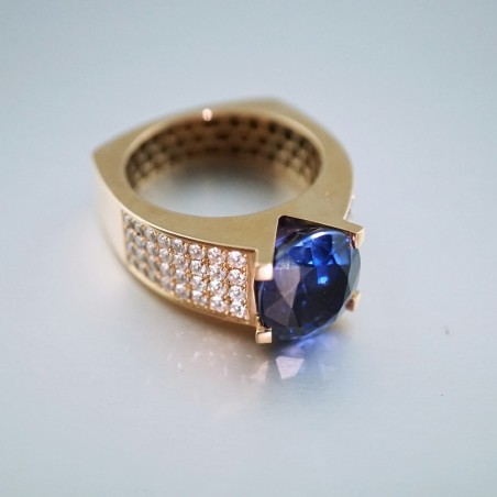 Anillo Zafiro Mar
